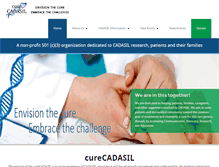 Tablet Screenshot of curecadasil.org